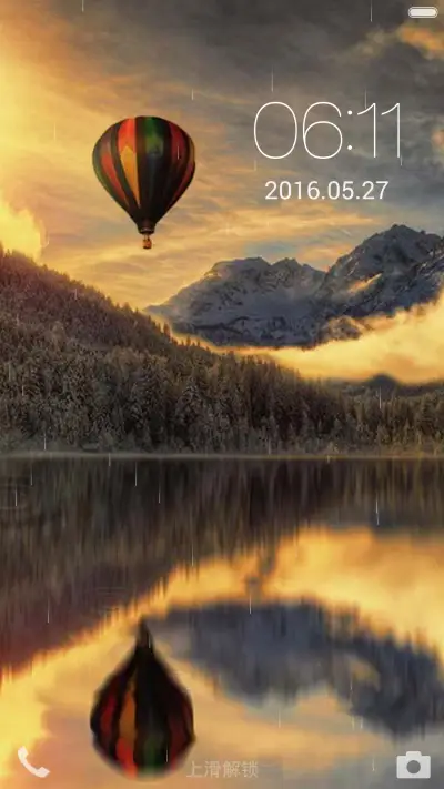 热气球【标准版】3d重力，涟漪动效,点触动效，3锁屏-热气球