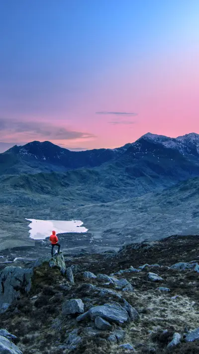 英国电工“自拍”威尔士风光