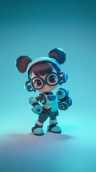 可爱3D人物-锐景创意