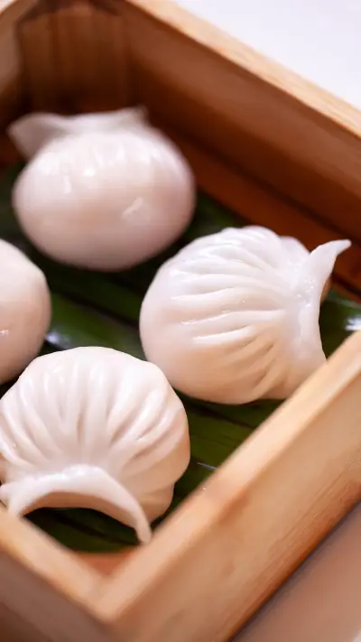 爽滑鲜香的虾饺