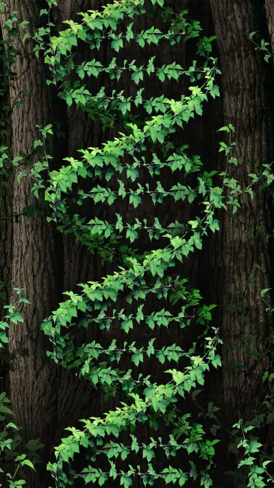 绿色植物护眼清新壁纸-锐景创意