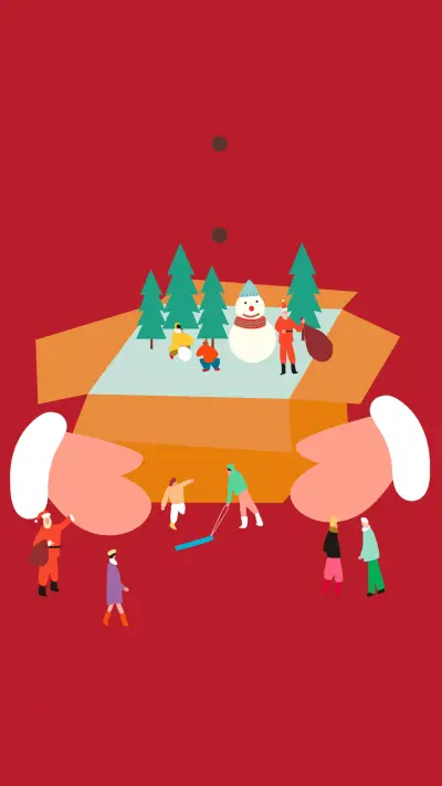 圣诞装饰很有“内涵”