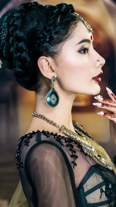 异域风情的美女写真-锐景创意