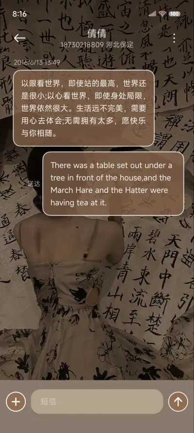 国风美女 水墨文字 - Screenshot 8