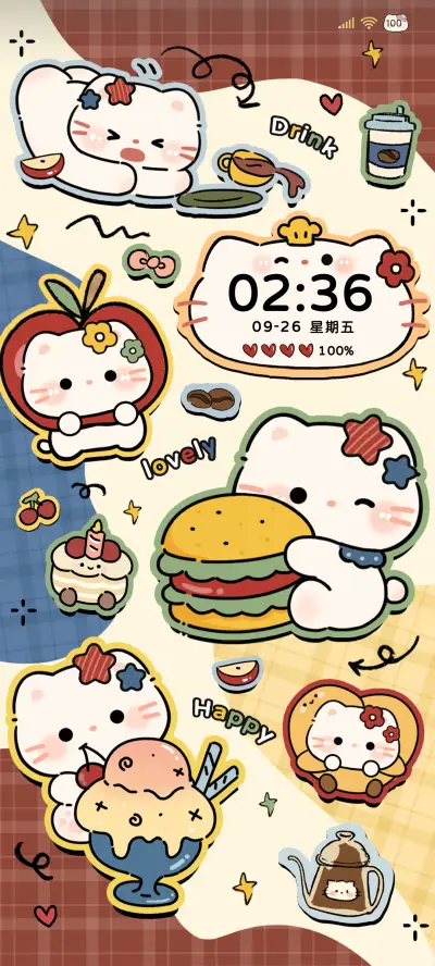 ins复古美食猫猫