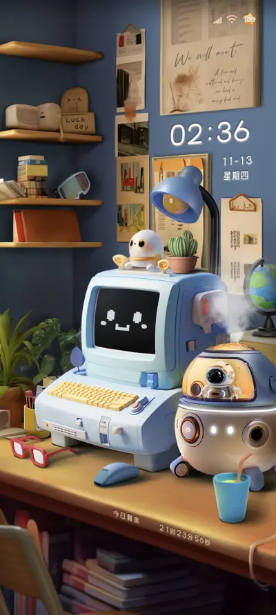 可爱复古 3D桌面 THEME for Xiaomi MIUI HyperOS