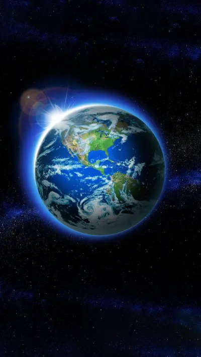 蓝色地球-拍信图库