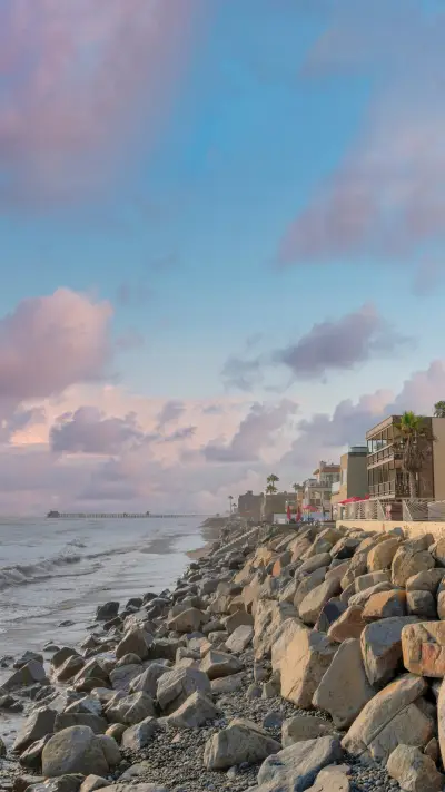 山脚小镇-拍信图库