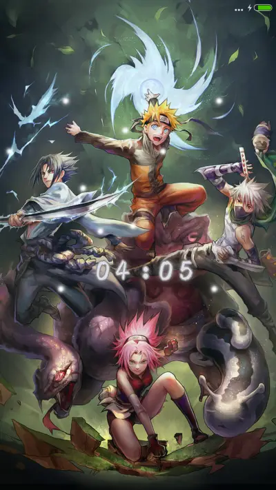 卡卡西【5锁屏+飘雪特效+音乐界面】