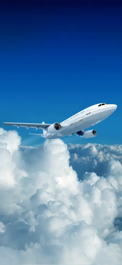 好看简约飞机壁纸-锐景创意